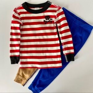 Hanna Andersson pirate pj set size: 90 (3)